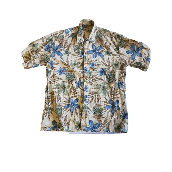 Men's Hawaiian Shirt Size Large Campia Moda - Picture 1 of 7